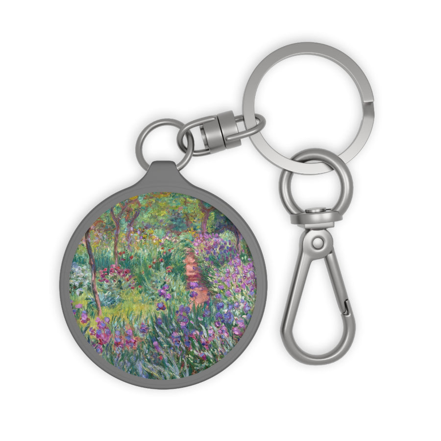 Claude Monet - The Artist's Garden at Giverny - Keyring Tag