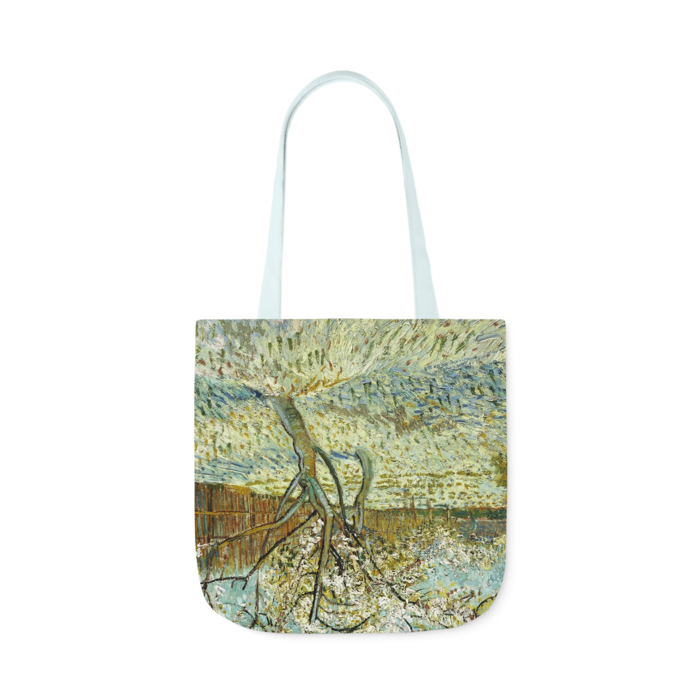 Vincent van Gogh - Peach Tree in Blossom, 1888 - Canvas Tote Bag, 5-Color Straps