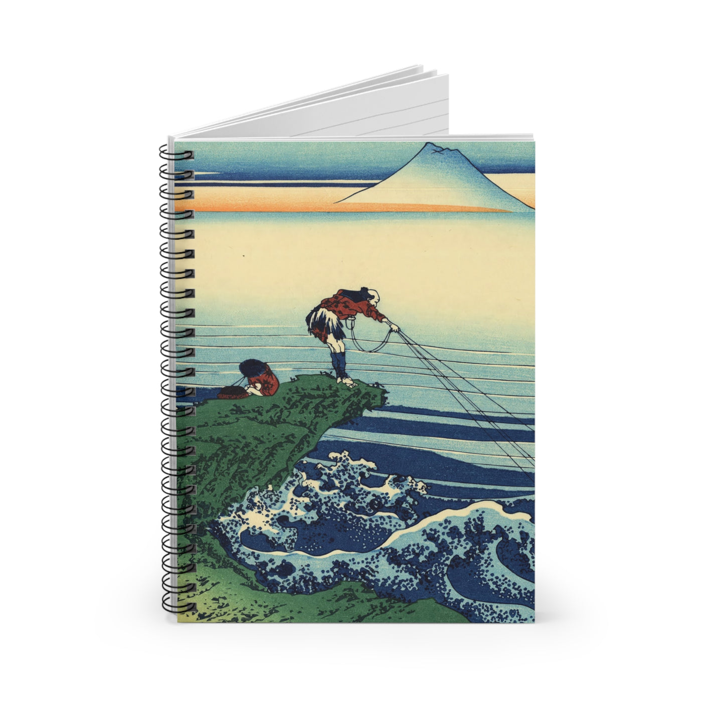 Katsushika Hokusai - Kajikazawa in Kai province - Spiral Notebook - Ruled Line