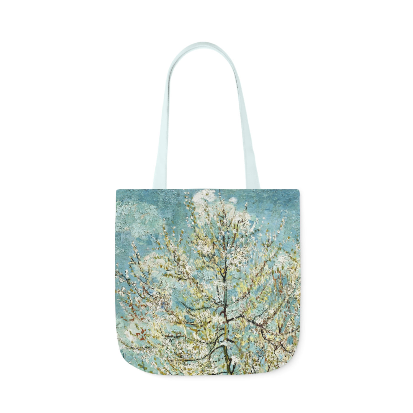 Vincent van Gogh - Peach Tree in Blossom, 1888 - Canvas Tote Bag, 5-Color Straps