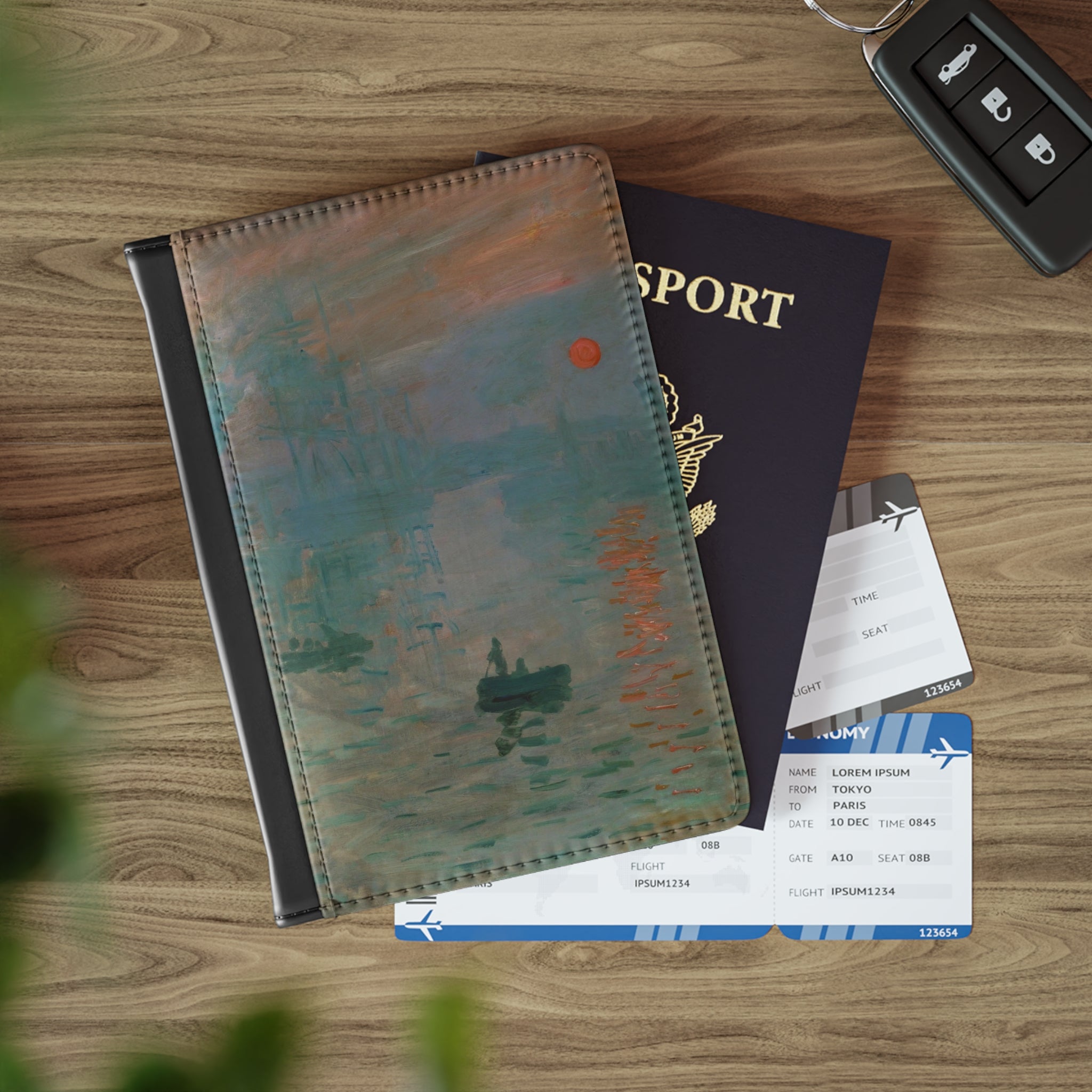 Claude Monet - Impression Sunrise- Passport Cover