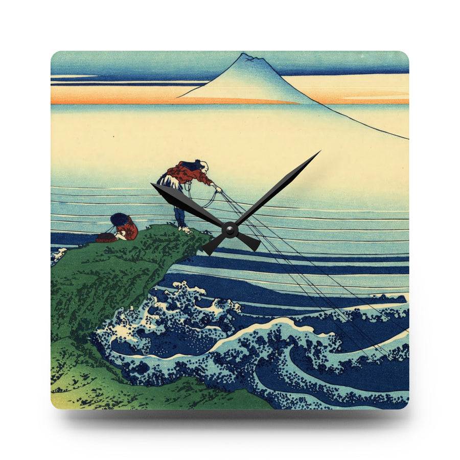 Katsushika Hokusai - Kajikazawa in Kai province - Acrylic Wall Clock