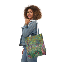 Claude Monet - The Artist's Garden at Giverny - Canvas Tote Bag, 5-Color Straps