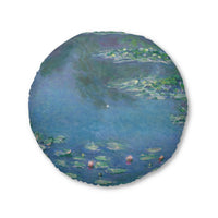 Claude Monet - Water Lilies - 1906, Ryerson - Tufted Floor Pillow, Round