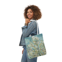 Vincent van Gogh - Peach Tree in Blossom, 1888 - Canvas Tote Bag, 5-Color Straps