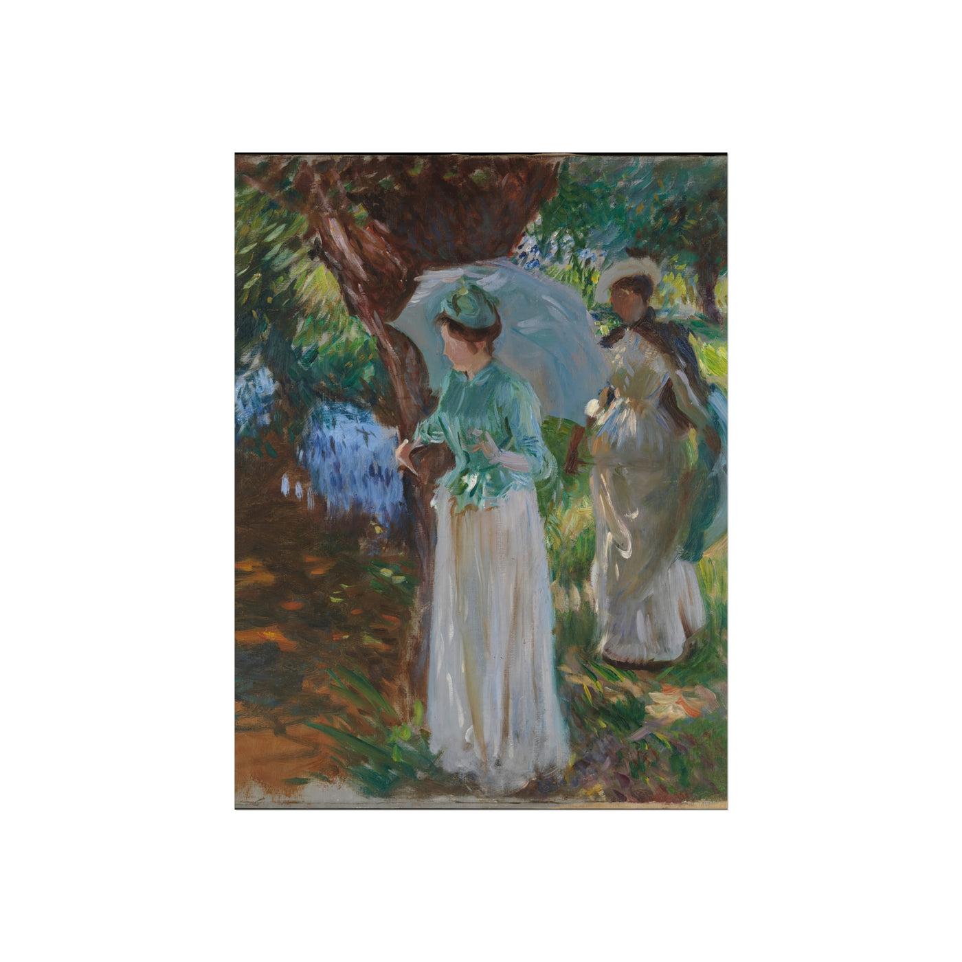 Claude Monet - Two Girls with Parasols at Fladbury - Fine Art Posters