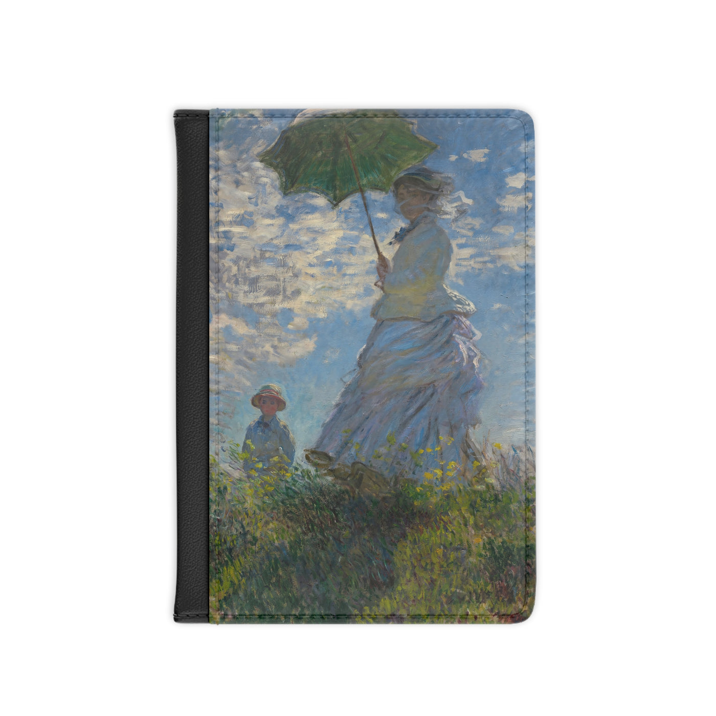 Claude Monet - Woman with a Parasol – Madame Monet and Her Son - Passport Cover