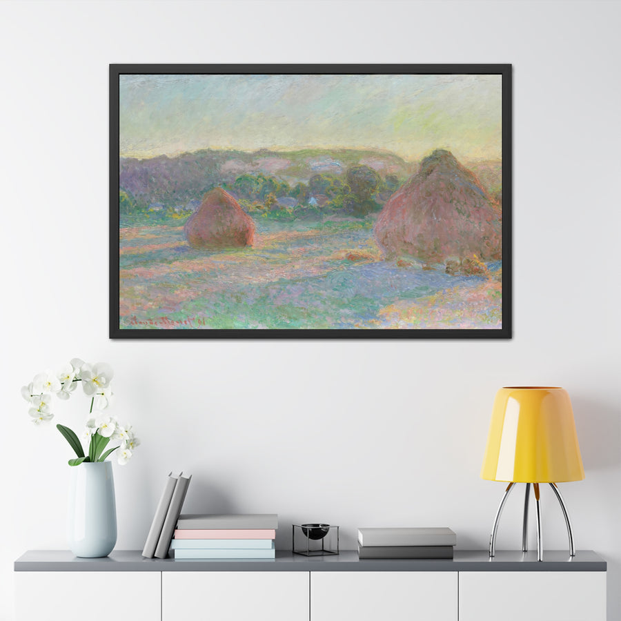 Claude Monet - Stacks of Wheat (End of Summer) - Framed Posters