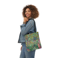 Claude Monet - The Artist's Garden at Giverny - Canvas Tote Bag, 5-Color Straps