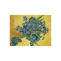 Vincent van Gogh - Vase With Irises Against A Yellow Background 1890 - Puzzle (96, 252, 500, 1000-Piece)