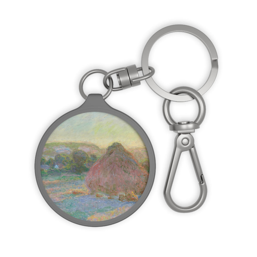 Claude Monet - Stacks of Wheat (End of Summer) - Keyring Tag