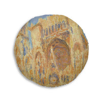 Claude Monet - Rouen Cathedral  - Tufted Floor Pillow, Round