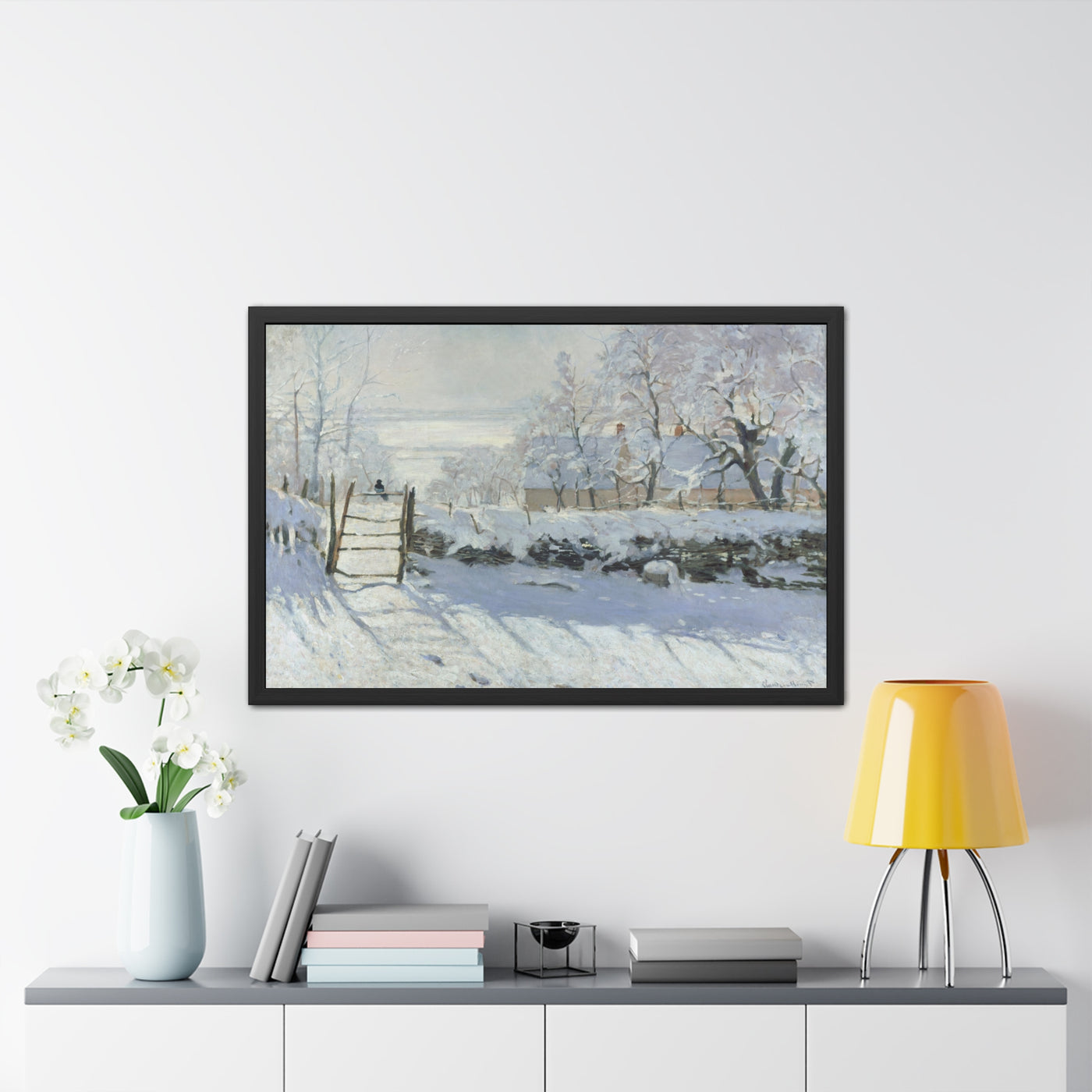 Claude Monet - The Magpie - Framed Posters