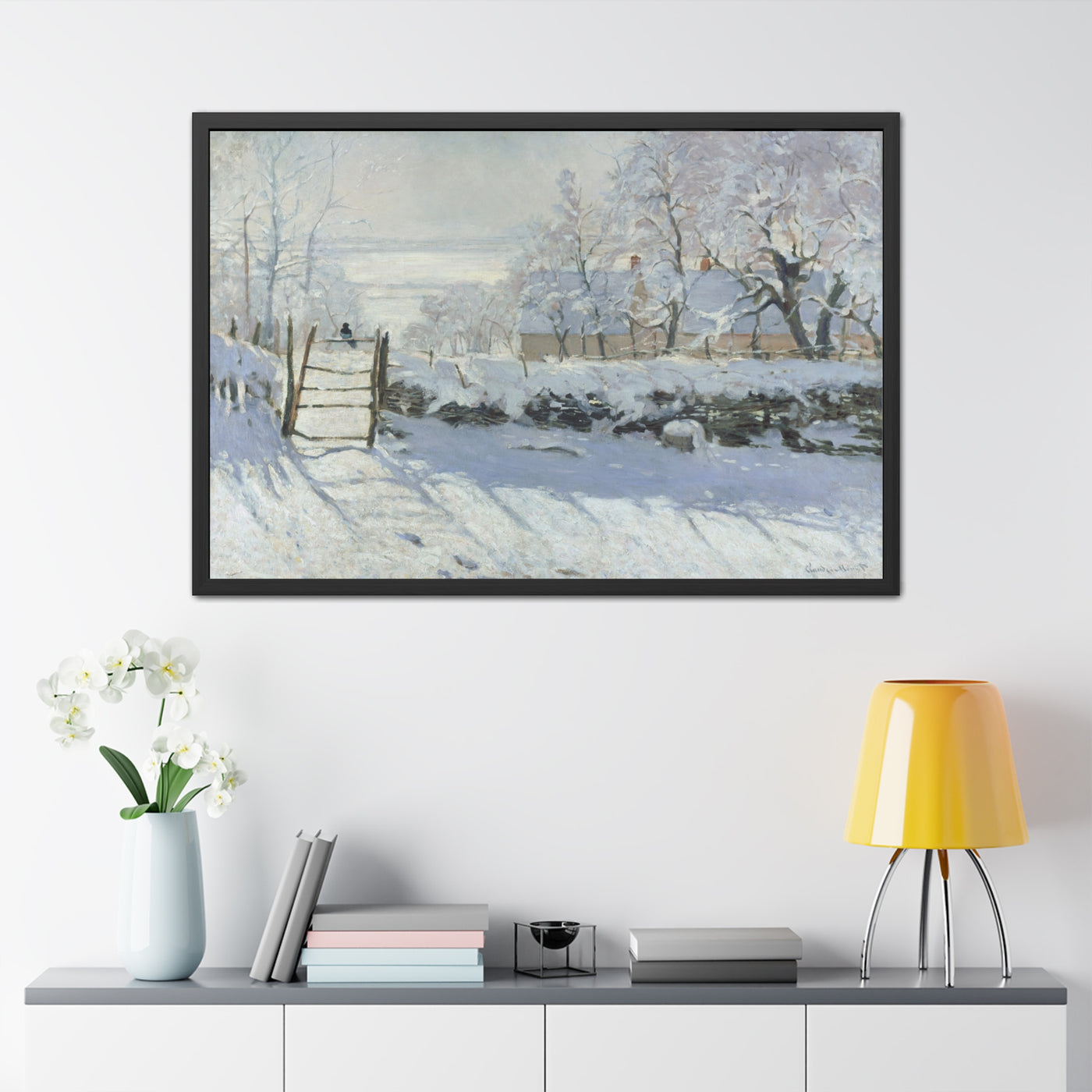 Claude Monet - The Magpie - Framed Posters