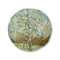 Vincent van Gogh - Peach Tree in Blossom, 1888 - Tufted Floor Pillow, Round