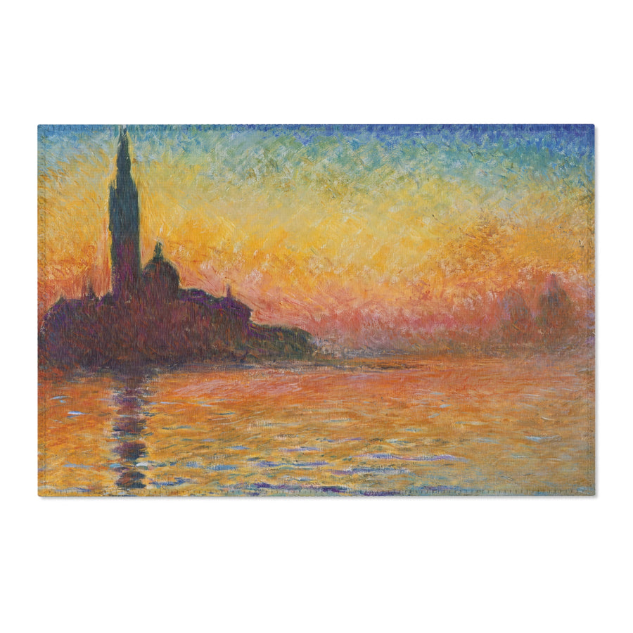 Claude Monet - San giorgio maggiore by twilight - Area Rugs