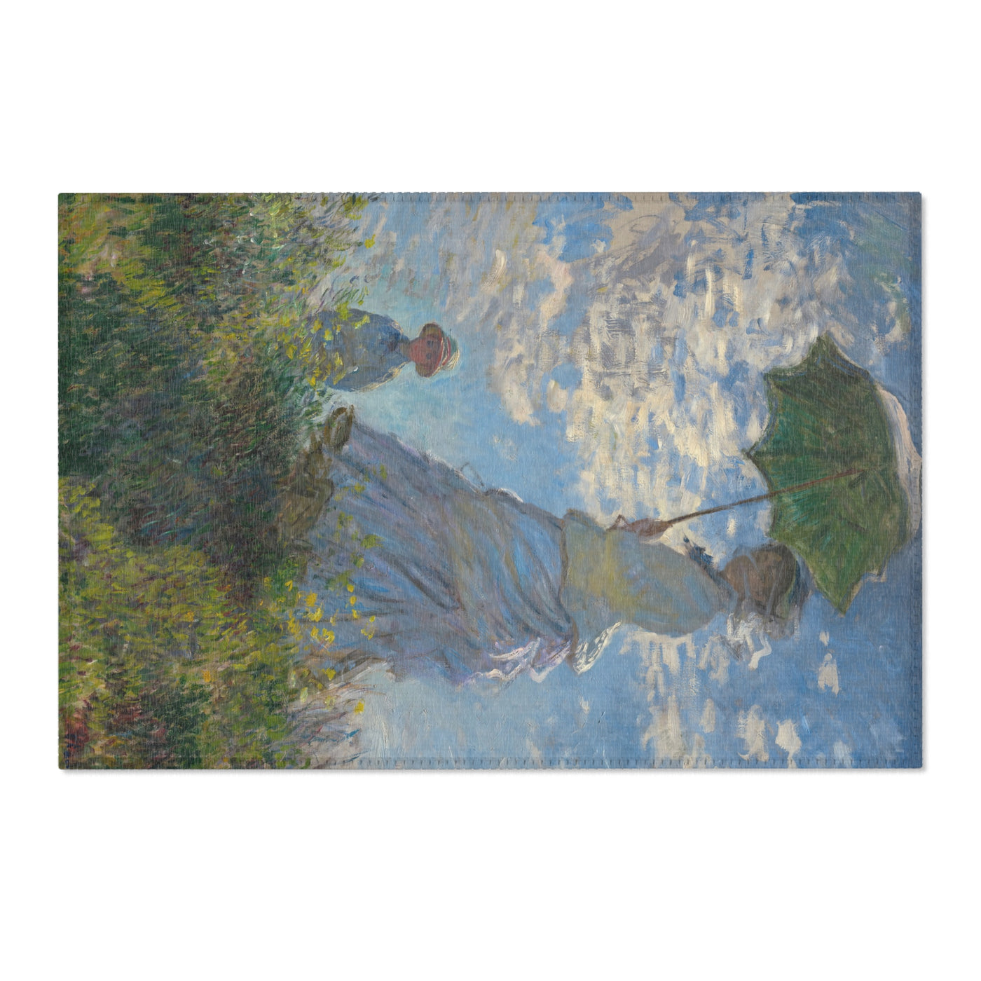 Claude Monet - Woman with a Parasol – Madame Monet and Her Son - Area Rugs