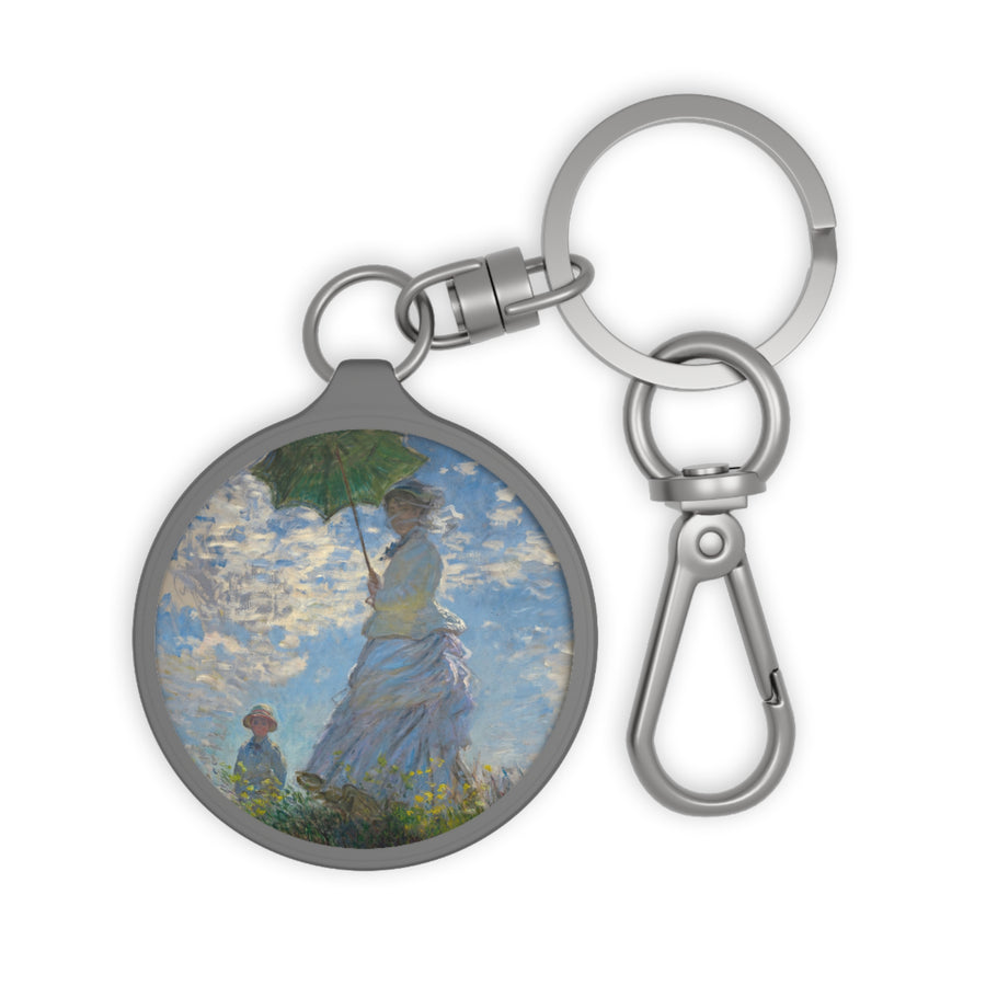 Claude Monet - Woman with a Parasol – Madame Monet and Her Son - Keyring Tag