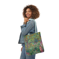 Claude Monet - The Artist's Garden at Giverny - Canvas Tote Bag, 5-Color Straps