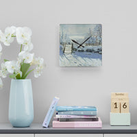 Claude Monet - The Magpie - Acrylic Wall Clock