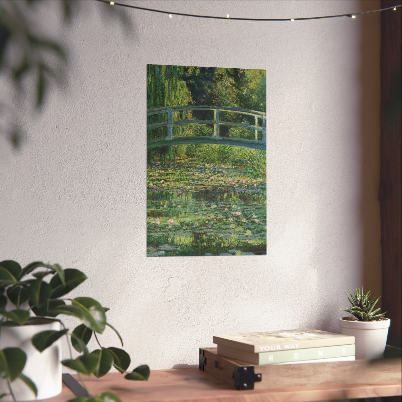 Claude Monet - Water Lilies and Japanese Bridge - Fine Art Posters