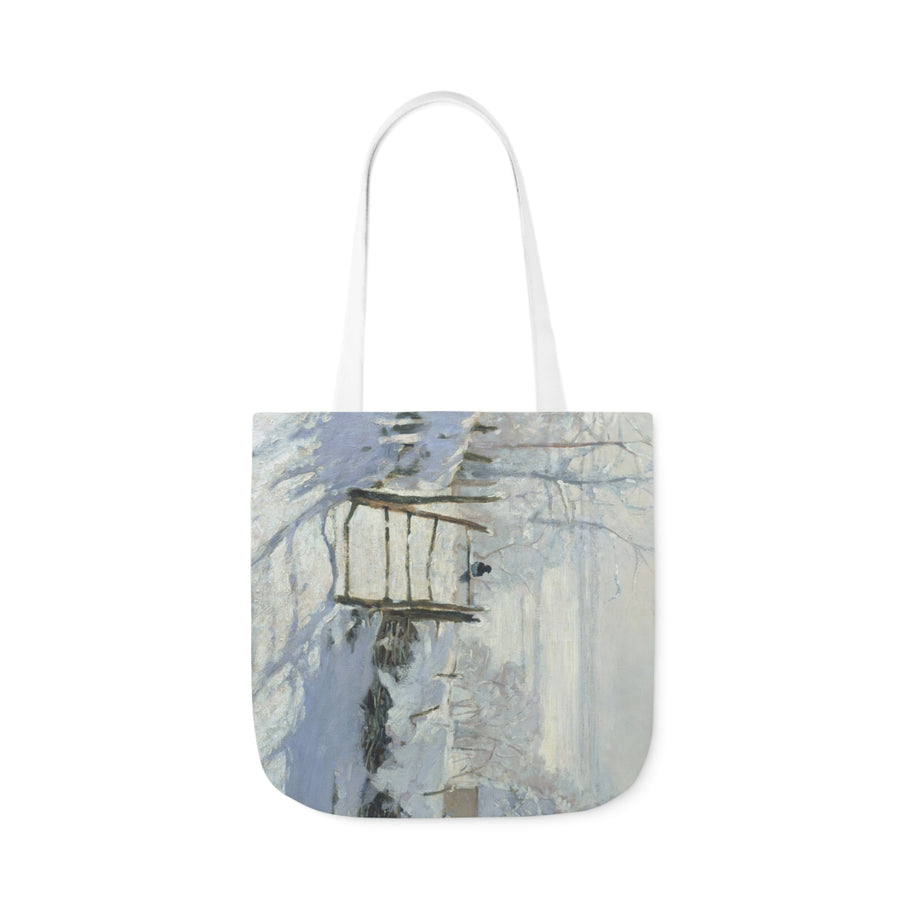 Claude Monet - The Magpie - Canvas Tote Bag, 5-Color Straps