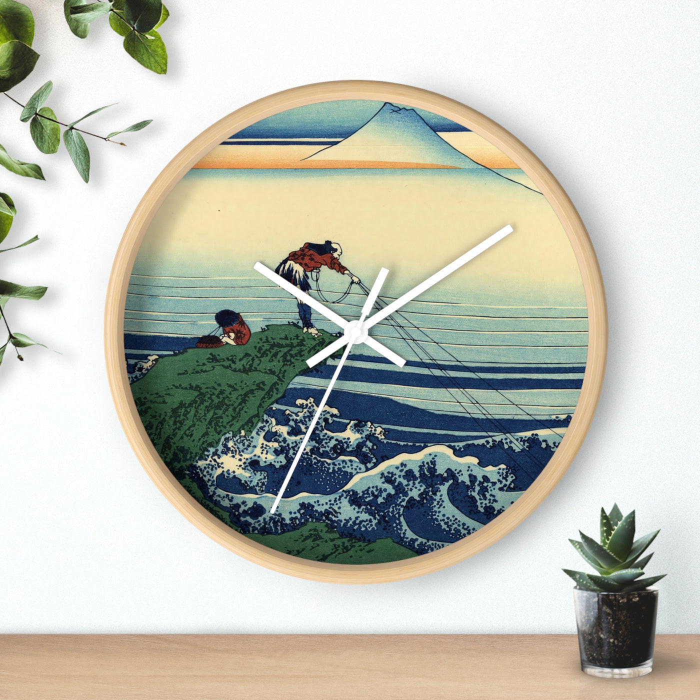 Katsushika Hokusai - Kajikazawa in Kai province - Wall Clock