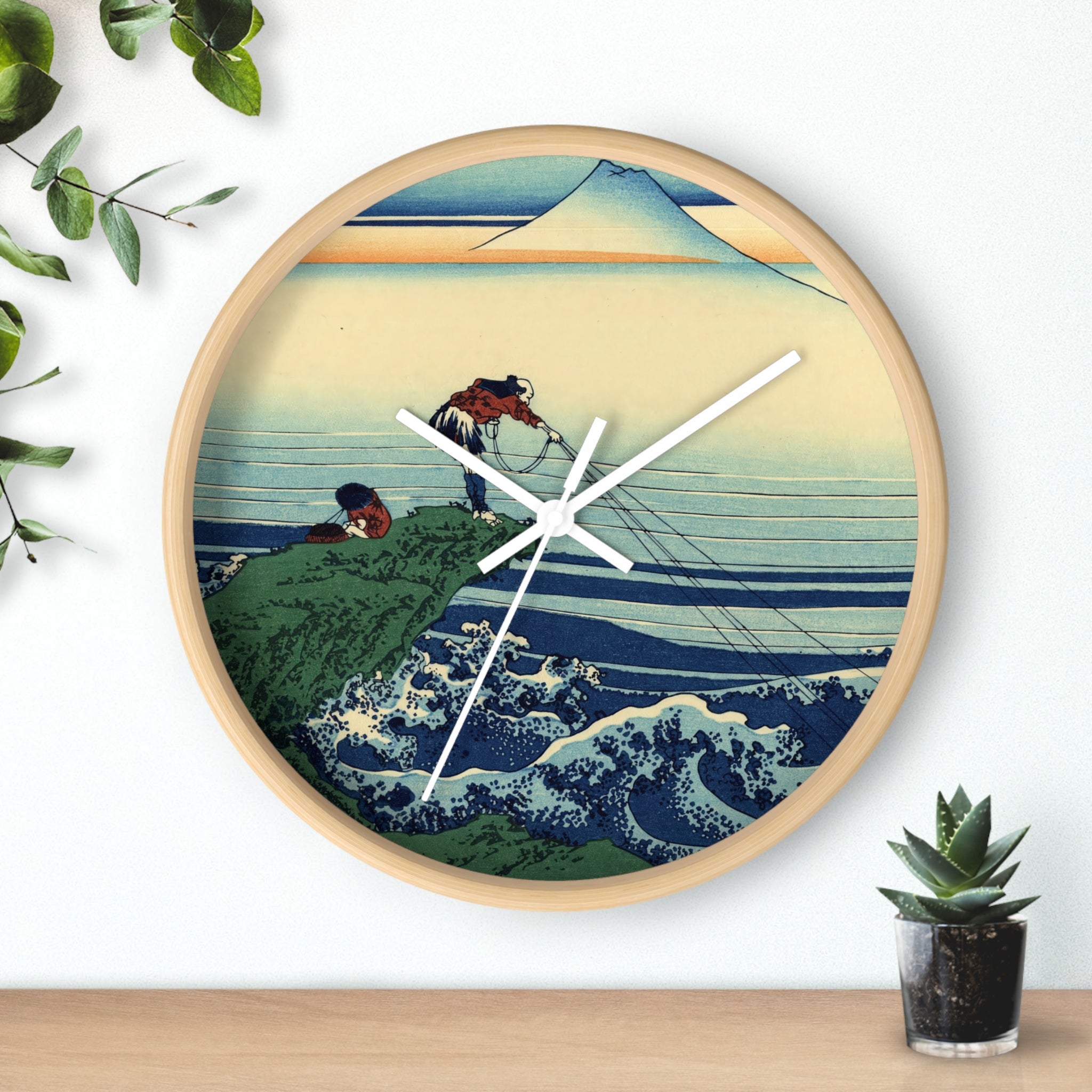 Katsushika Hokusai - Kajikazawa in Kai province - Wall Clock