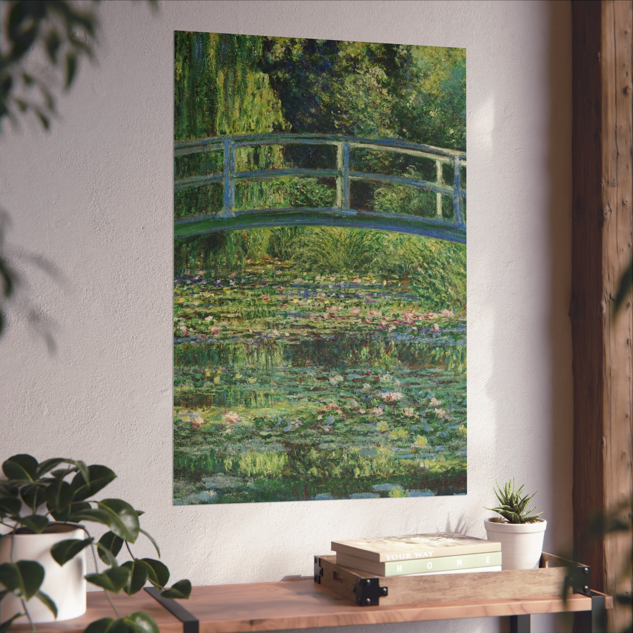 Claude Monet - Water Lilies and Japanese Bridge - Fine Art Posters