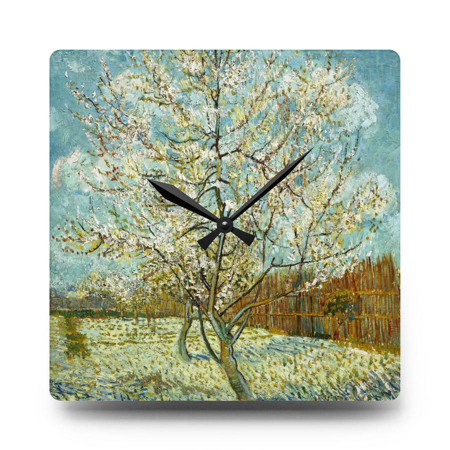 Vincent van Gogh - Peach Tree in Blossom, 1888 - Acrylic Wall Clock