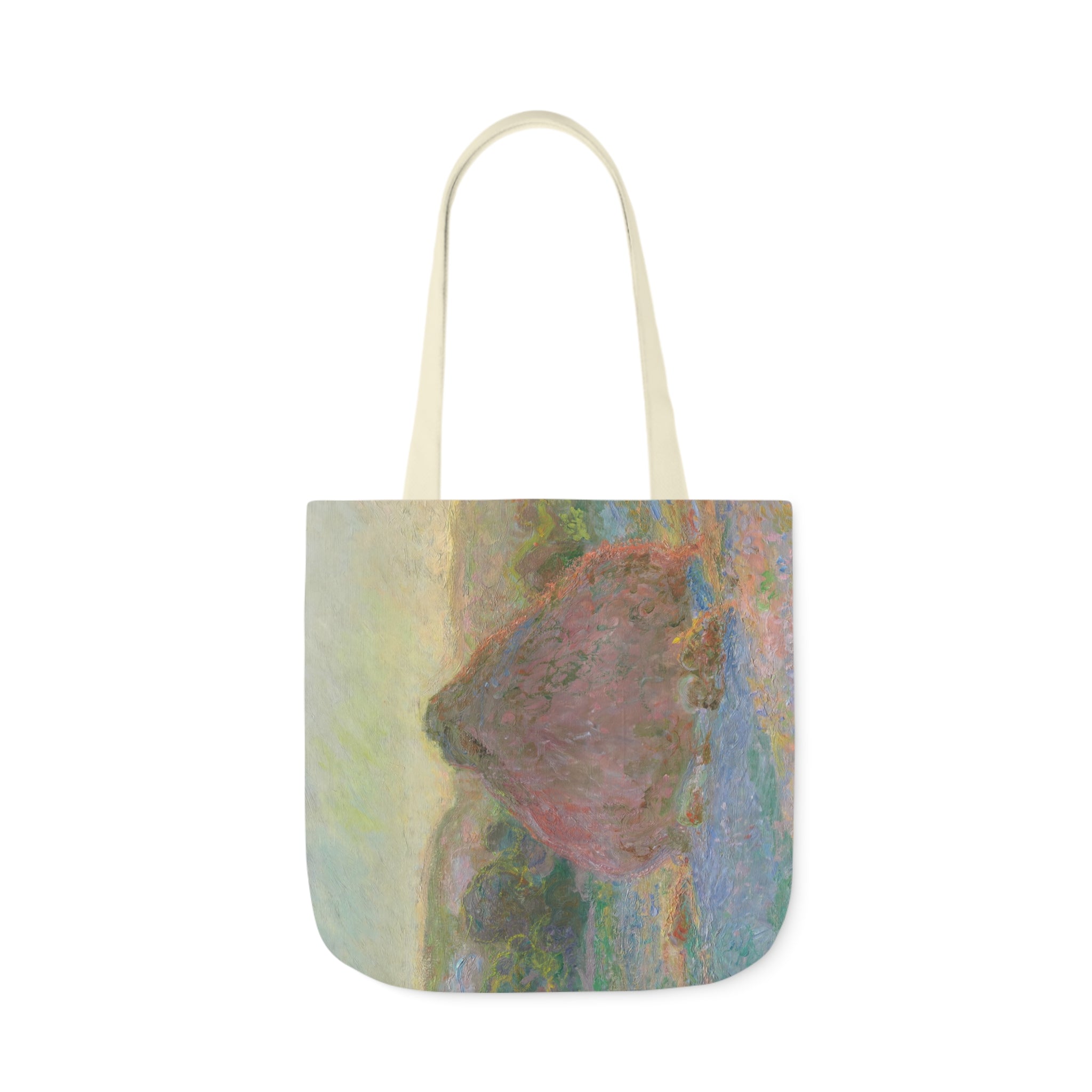 Claude Monet - Stacks of Wheat (End of Summer) -Canvas Tote Bag, 5-Color Straps