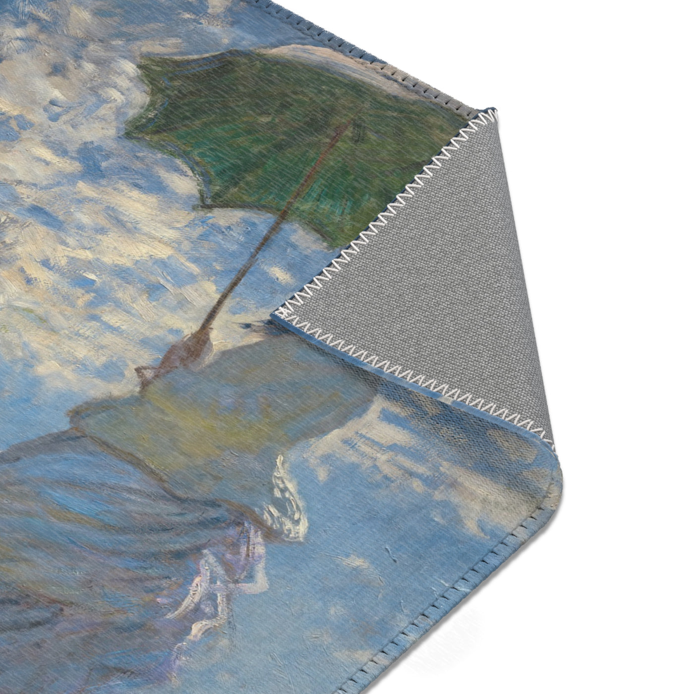 Claude Monet - Woman with a Parasol – Madame Monet and Her Son - Area Rugs