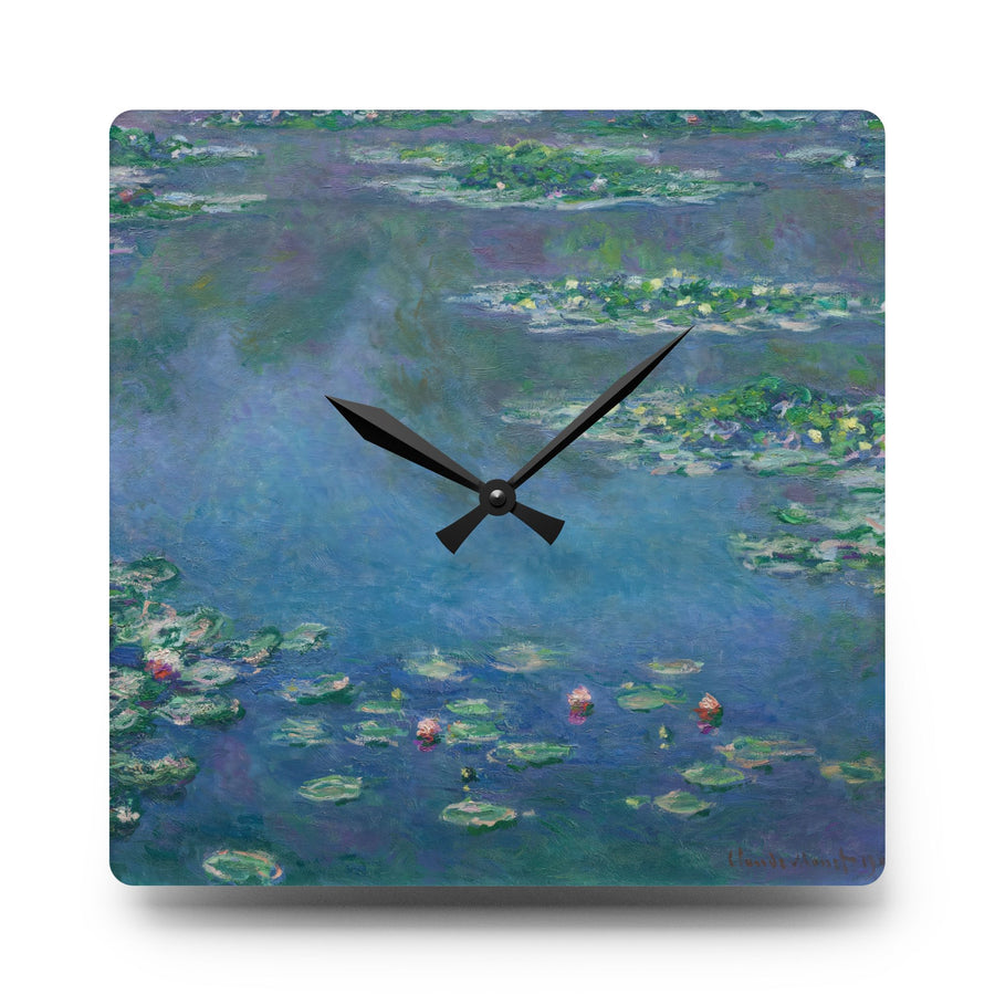 Claude Monet - Water Lilies - 1906, Ryerson - Acrylic Wall Clock