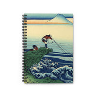 Katsushika Hokusai - Kajikazawa in Kai province - Spiral Notebook - Ruled Line