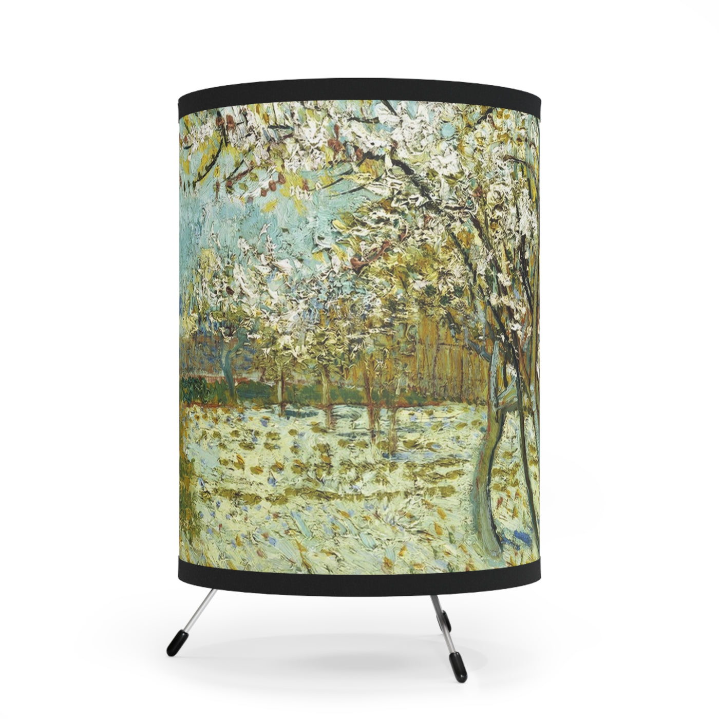 Vincent van Gogh - Peach Tree in Blossom, 1888 - Tripod Lamp with High-Res Printed Shade, US\CA plug