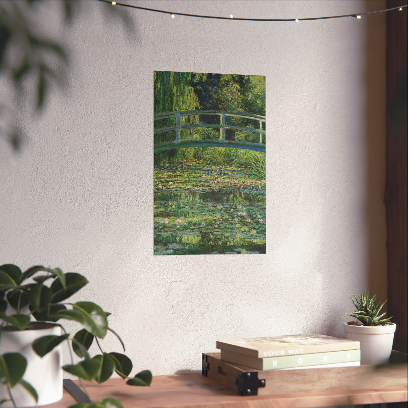 Claude Monet - Water Lilies and Japanese Bridge - Fine Art Posters