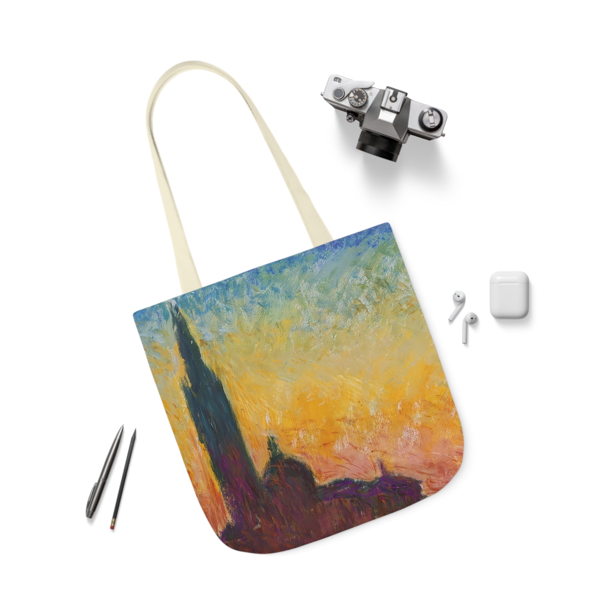 Claude Monet - San giorgio maggiore by twilight -  Canvas Tote Bag, 5-Color Straps