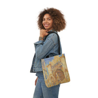 Claude Monet - Rouen Cathedral  -  Canvas Tote Bag, 5-Color Straps