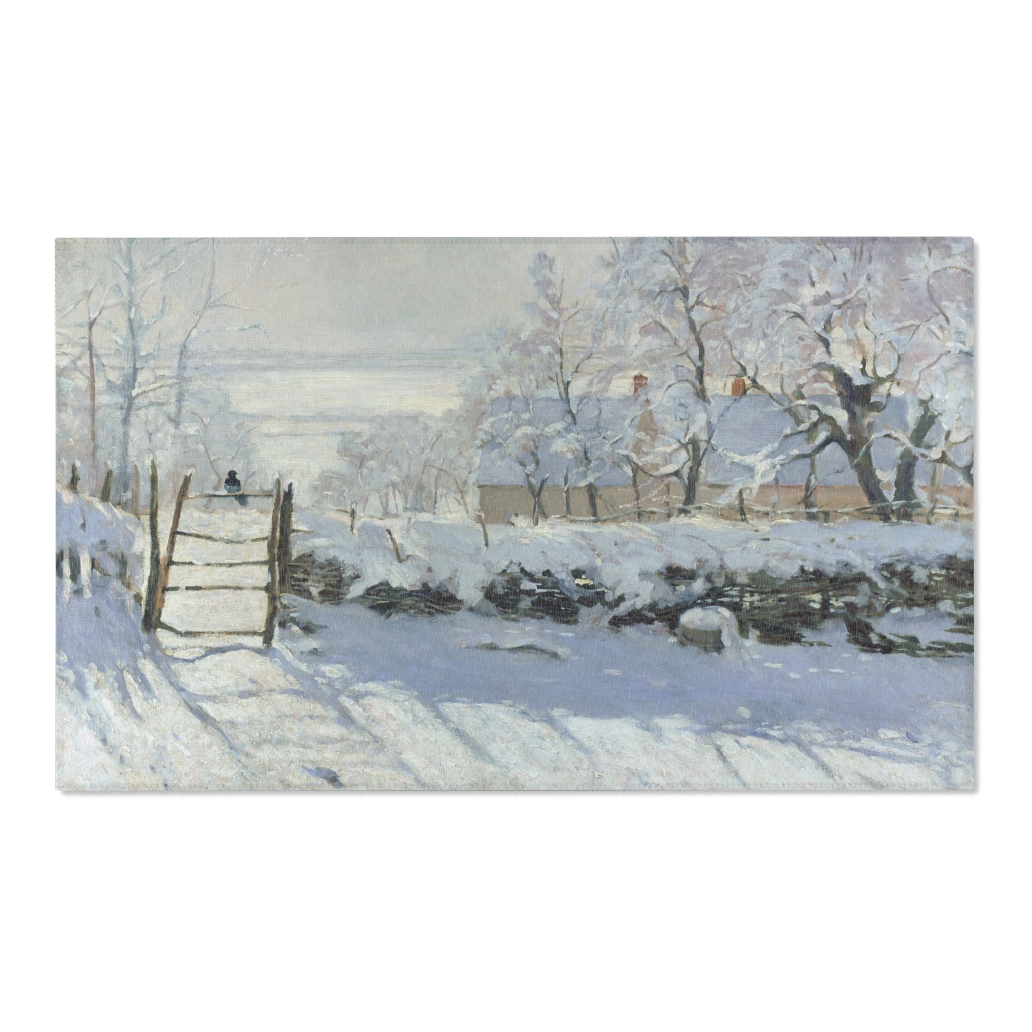 Claude Monet - The Magpie - Area Rugs