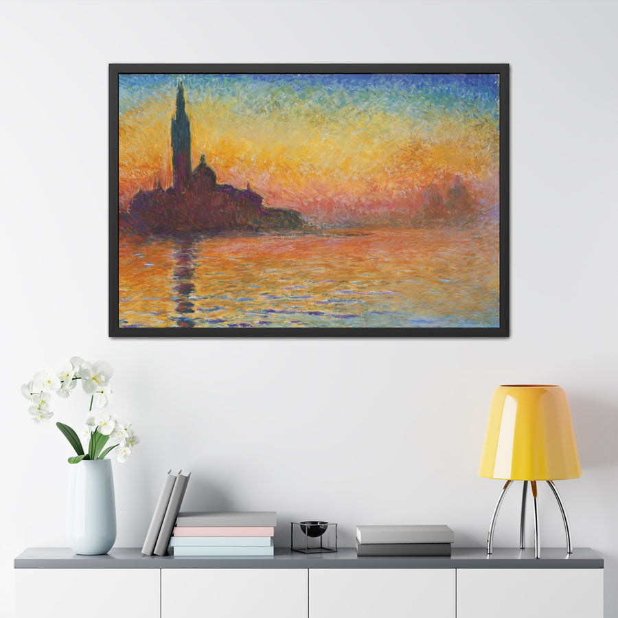 Claude Monet - San giorgio maggiore by twilight - Framed Posters