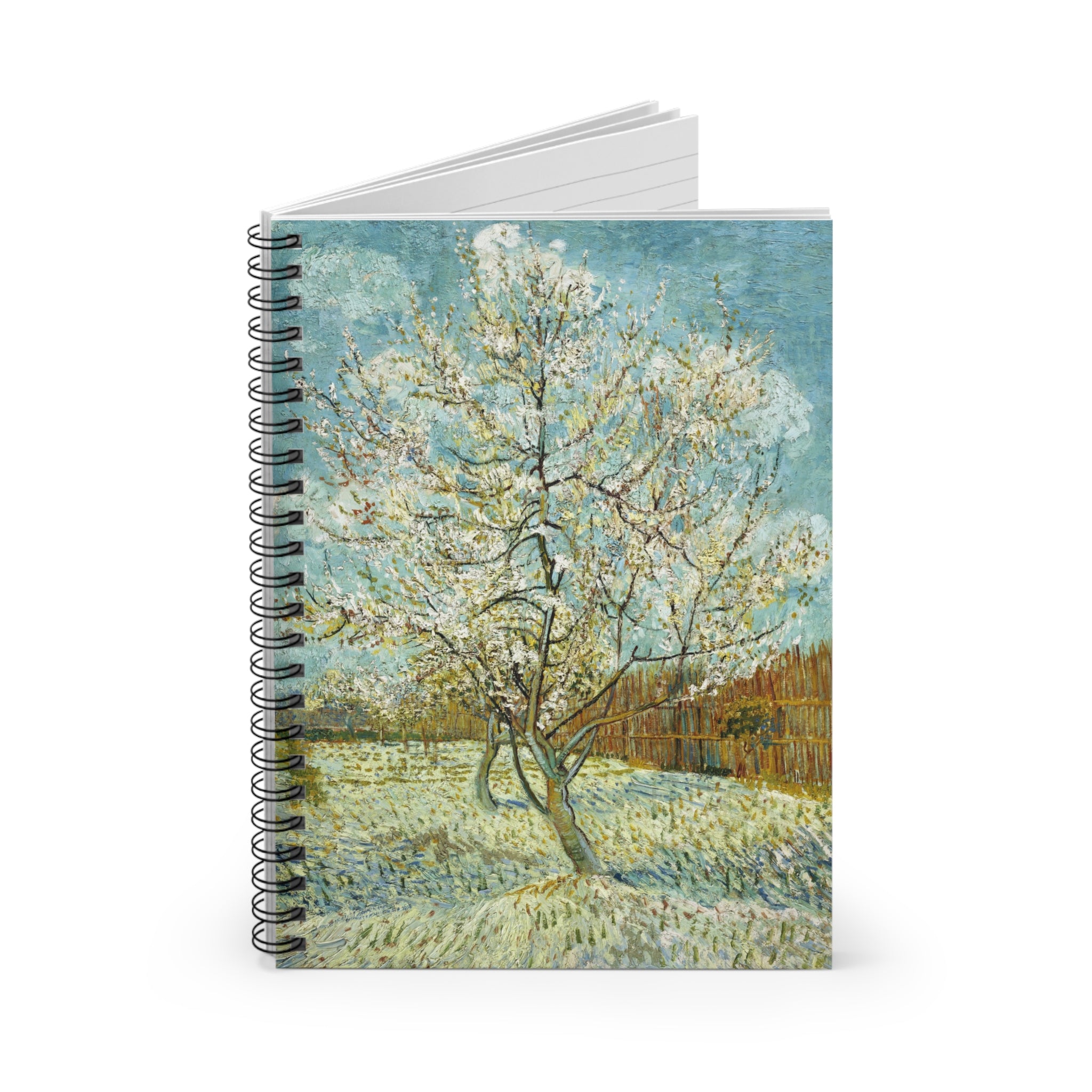 Vincent van Gogh - Peach Tree in Blossom, 1888 - Spiral Notebook - Ruled Line