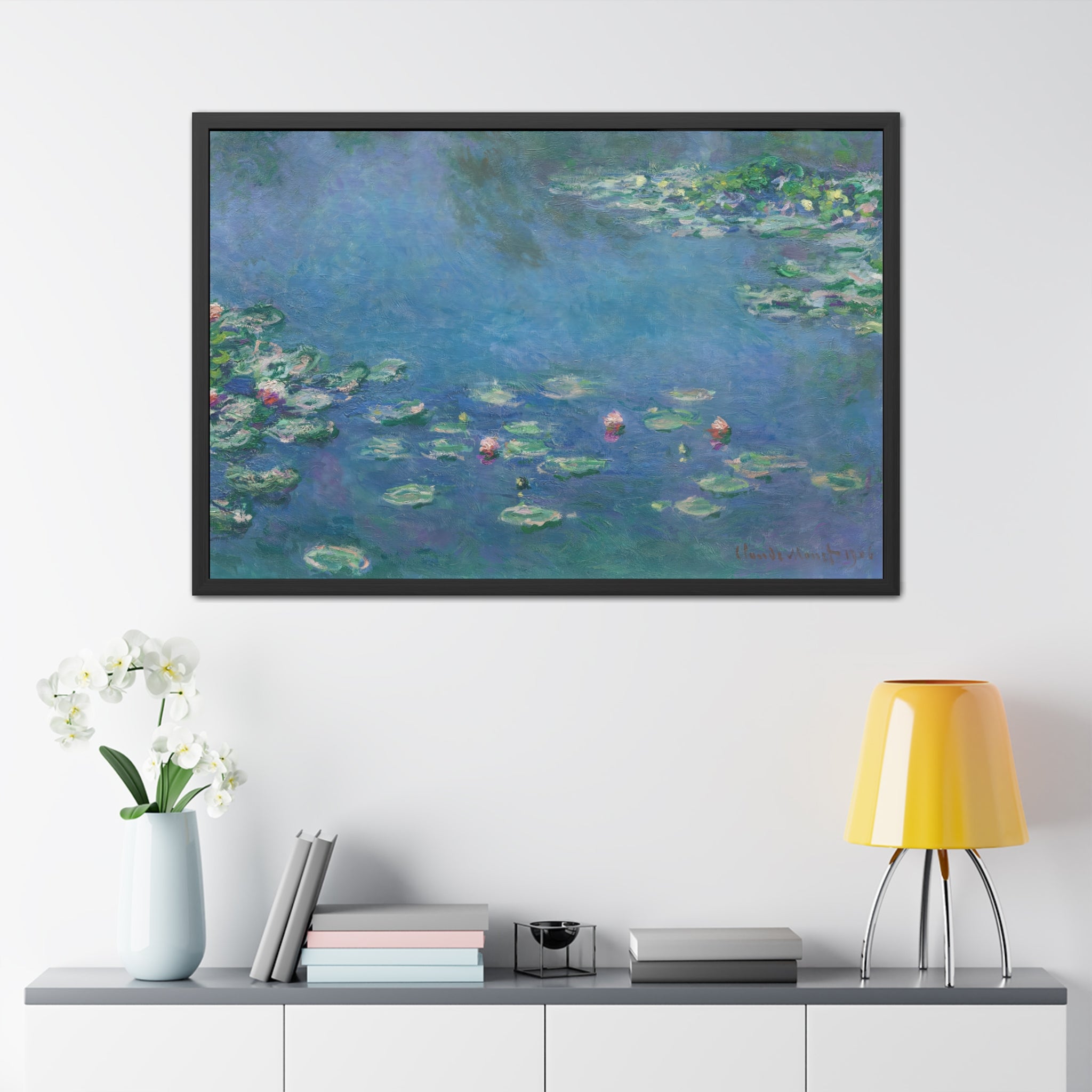 Claude Monet - Water Lilies - 1906, Ryerson - Framed Posters