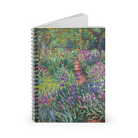 Claude Monet - The Artist's Garden at Giverny - Spiral Notebook - Ruled Line