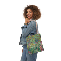 Claude Monet - The Artist's Garden at Giverny - Canvas Tote Bag, 5-Color Straps