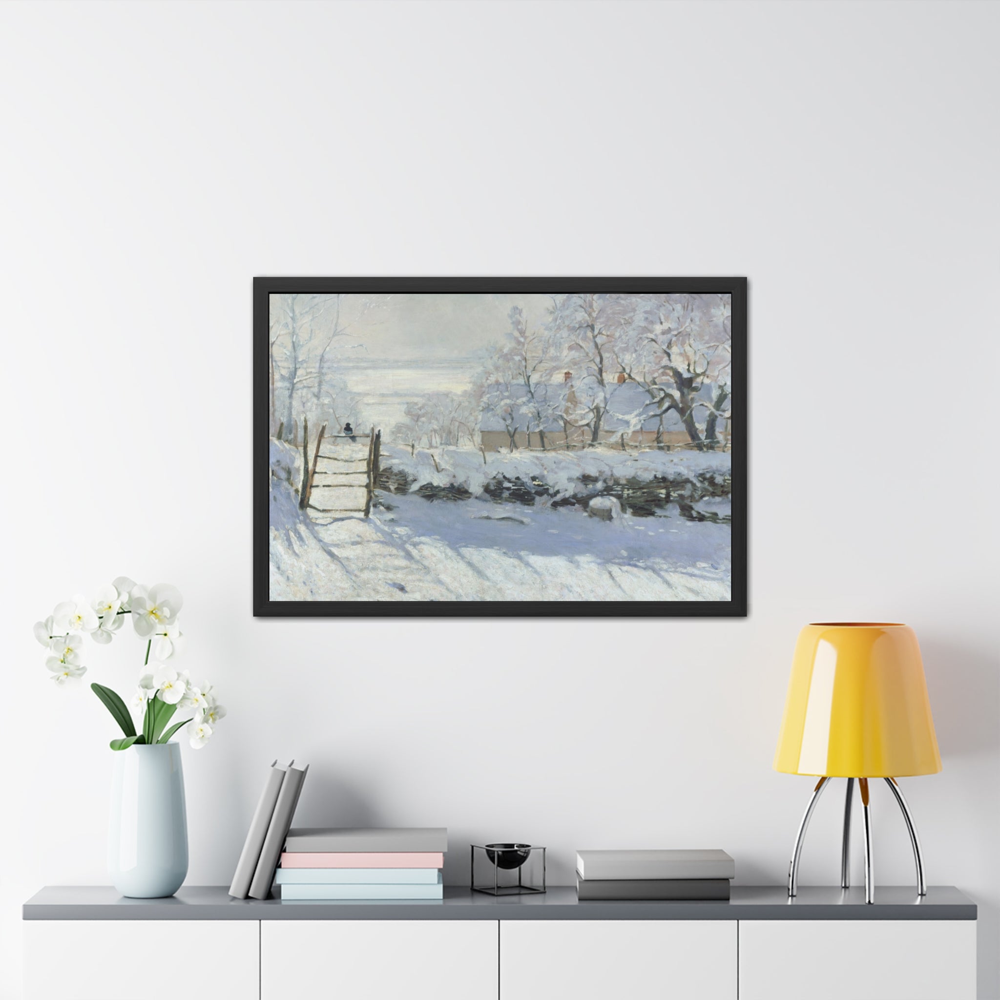 Claude Monet - The Magpie - Framed Posters