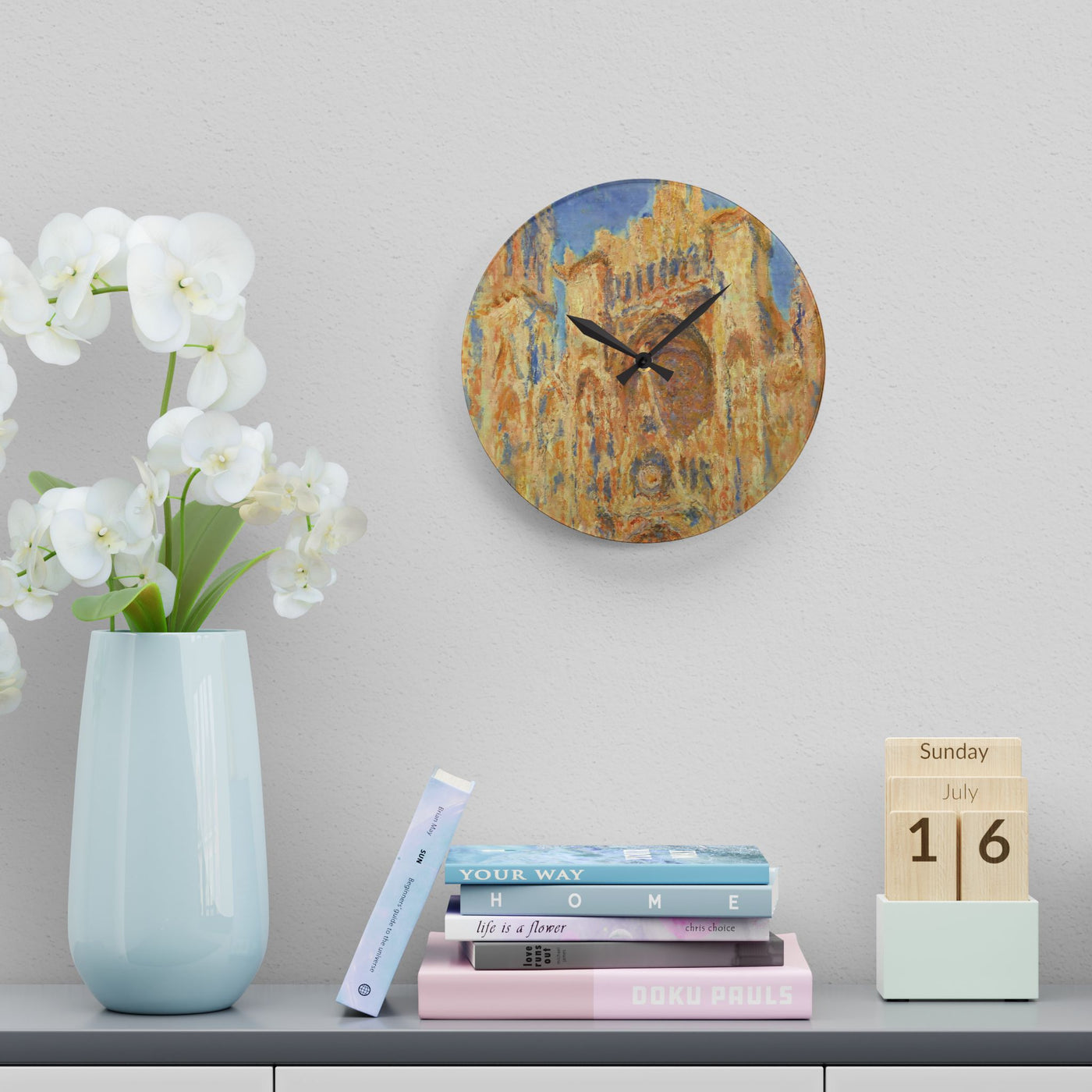 Claude Monet - Rouen Cathedral  - Acrylic Wall Clock