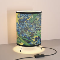 Vincent van Gogh - Vase With Irises Against A Yellow Background 1890 - Tripod Lamp with High-Res Printed Shade, US\CA plug