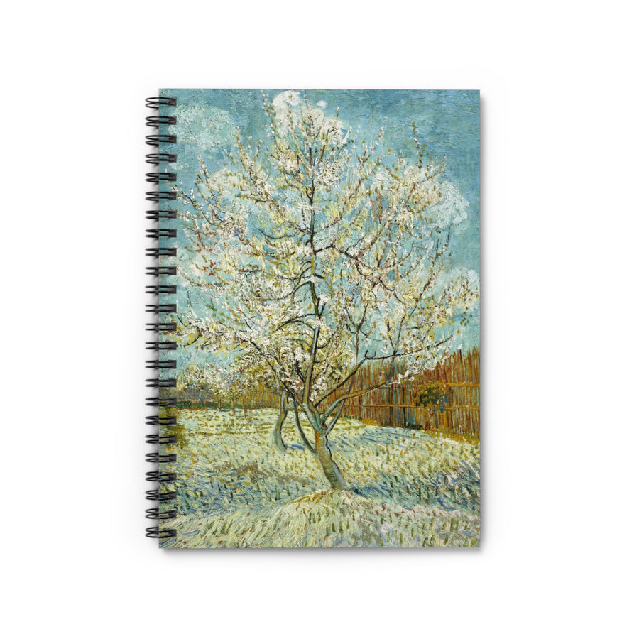 Vincent van Gogh - Peach Tree in Blossom, 1888 - Spiral Notebook - Ruled Line