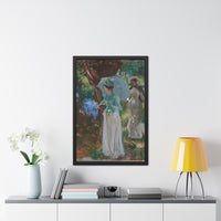 Claude Monet - Two Girls with Parasols at Fladbury - Framed Posters